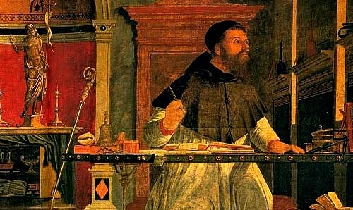 A depiction of Saint Augustine