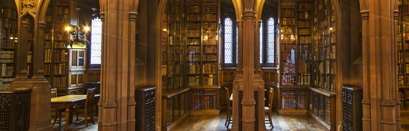 John Rylands Library shelves
